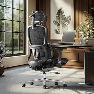 High Back Ergonomic Mesh Office Chair with 3D Armrests & Adjustable Lumbar Support