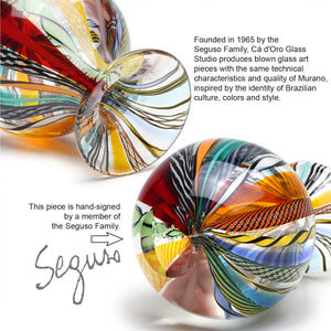 Hand Blown Small Glass Vases – Boho Murano Style
