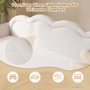 Twin Size Cloud-Shaped Upholstered Daybed