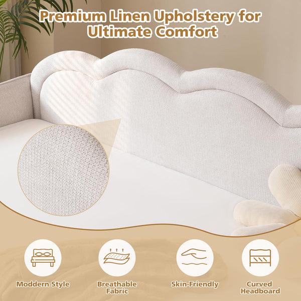 Twin Size Cloud-Shaped Upholstered Daybed