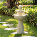 Outdoor LED Water Fountain with Cascading Waterfall