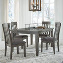 Contemporary Upholstered Dining Side Chairs, Set of 2