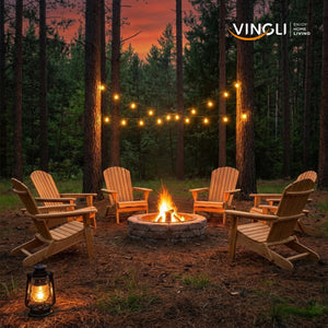 Folding Adirondack Chair – Solid Fir Wood, Outdoor