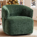 360° Swivel Barrel Accent Chair – Boucle Upholstered