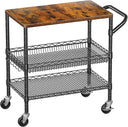 3-Tier Heavy Duty Rolling Utility Cart with Wheels
