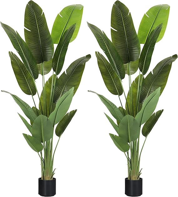 Artificial Bird of Paradise Tree – Tall Faux Floor Plant