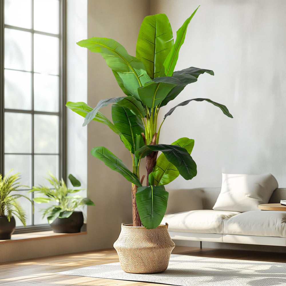 Artificial Banana Tree – Tall Faux Tropical Plant for Indoor & Outdoor Decor