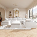 8-Seat Modular Sectional Sofa 160 Inch Cloud Comfort Down Filled Washable Cover