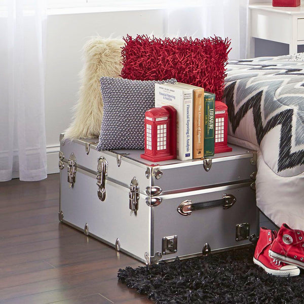 Large Storage Trunk with Removable Wheels – 32" Camp & Dorm Chest