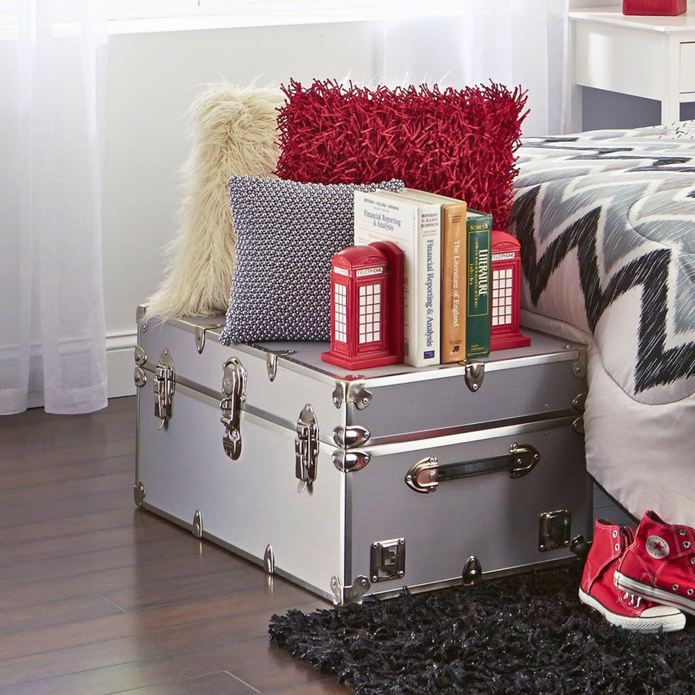 32-Inch Large Lockable Storage Trunk with Removable Wheels