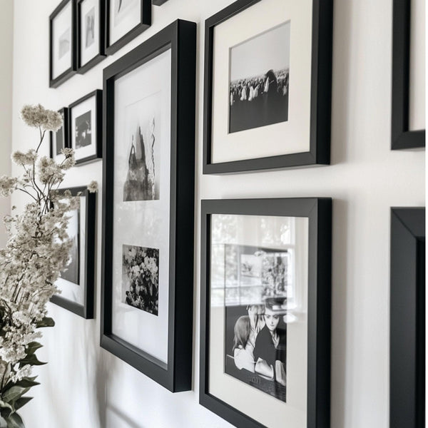 Wall Mount Picture Frame 33x15 Rectangular Wood