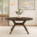 Oval Solid Wood Dining Table — 62 Inch, Seats 4