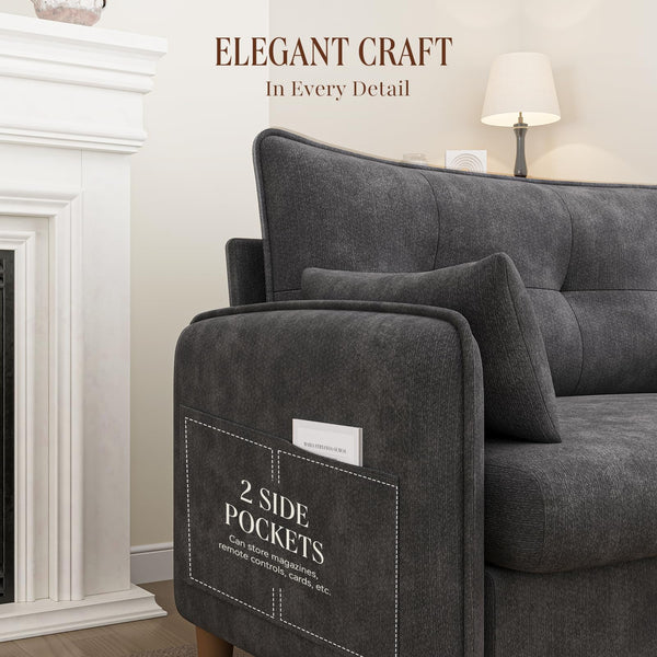 50" Tufted Loveseat Sofa for Small Spaces