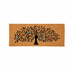 Tree of Life Coir Doormat — 2' x 5' Large Outdoor Indoor Welcome Mat
