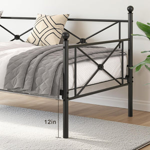 Twin Size Daybed Frame with Headboard