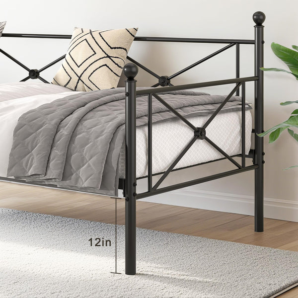 Twin Size Daybed Frame with Headboard