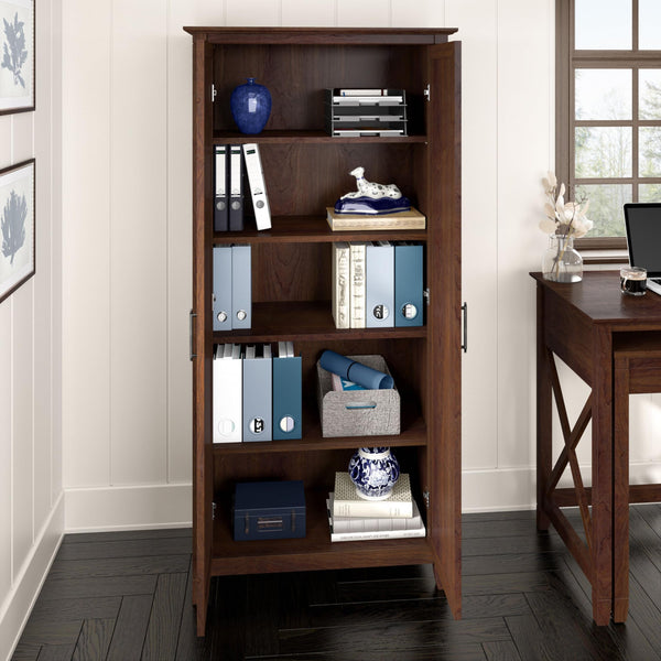 Tall Storage Cabinet with Doors – 5-Shelf Accent Cabinet