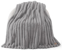 Faux Fur Throw Blanket – Reversible Plush Cozy Throw for Couch, Bed & Chair