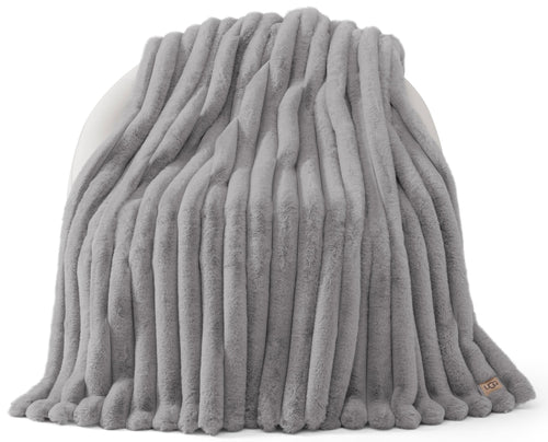 Faux Fur Throw Blanket – Reversible Plush Cozy Throw for Couch, Bed & Chair