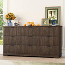 9-Drawer Fluted Dresser with Power Outlet