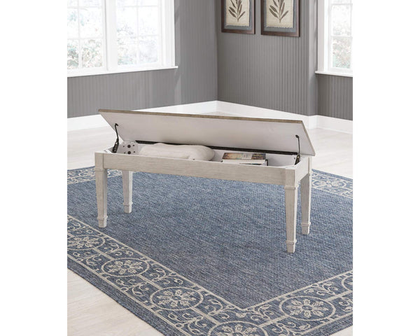 Farmhouse Storage Bench with Hidden Storage