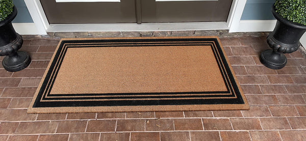 Natural Coir Anti-Shed Doormat with PVC Backing – Multiple Sizes