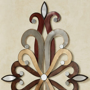 Wall Sconce Candle Holders Set of 2 – Metal Mirror Scrollwork