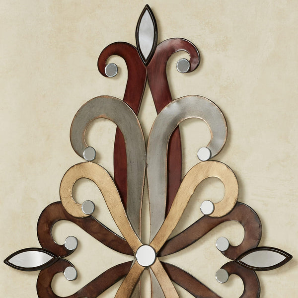 Wall Sconce Candle Holders Set of 2 – Metal Mirror Scrollwork