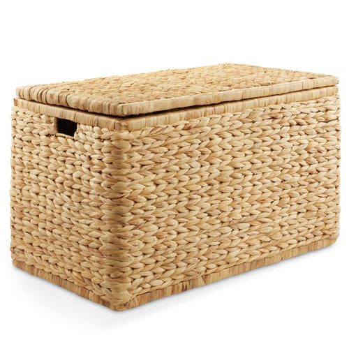 30" Water Hyacinth Storage Chest with Lid