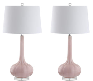 Glass Teardrop LED Table Lamp Set of 2
