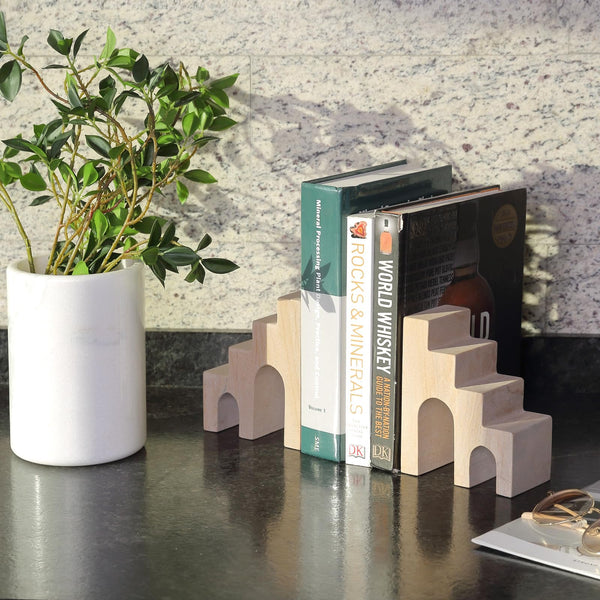 Marble Castle Bookends – Set of 2