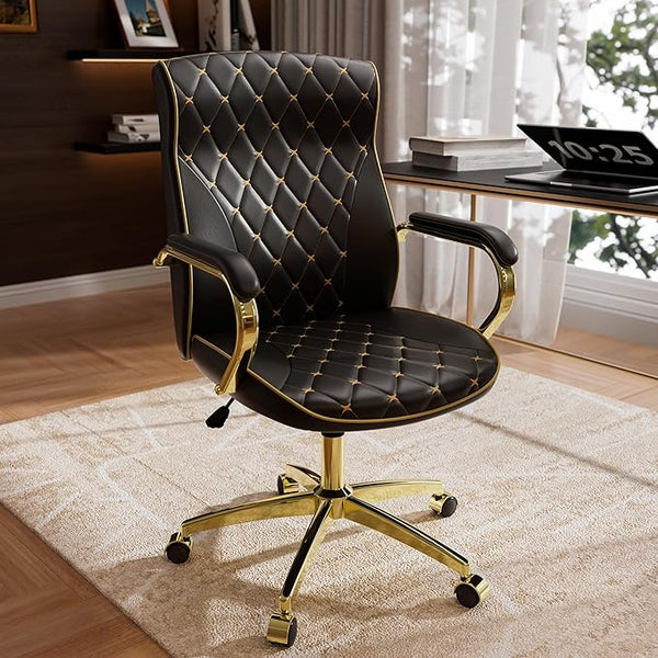 Diamond Quilted Swivel Executive Office Chair