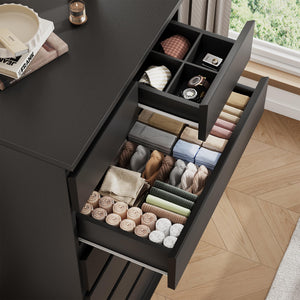 7-Drawer Tall Vertical Dresser with Jewelry Storage