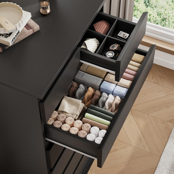 7-Drawer Tall Vertical Dresser with Jewelry Storage