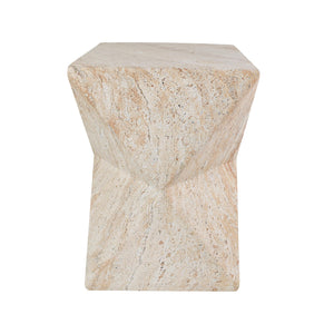 MGO Outdoor Side Table with Hourglass Design