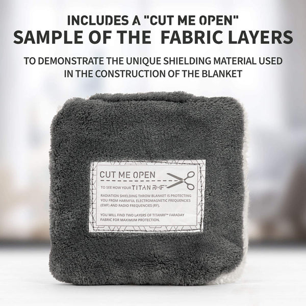 EMF Radiation Shielding Throw Blanket 2-Pack 50" x 60"