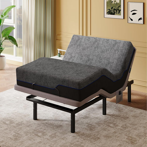 Adjustable Bed Frame with Head & Foot Incline – Twin XL & Split King