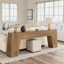 78" Sofa Console Table – Natural Oak