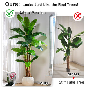 Tall Artificial Banana Tree — Indoor Outdoor Faux Tropical Plant