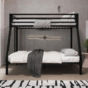 Twin Over Full Metal Bunk Bed with Guardrail