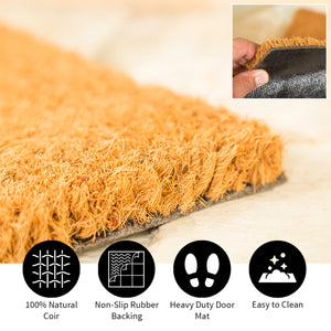 Tree of Life Coir Doormat — 2' x 5' Large Outdoor Indoor Welcome Mat