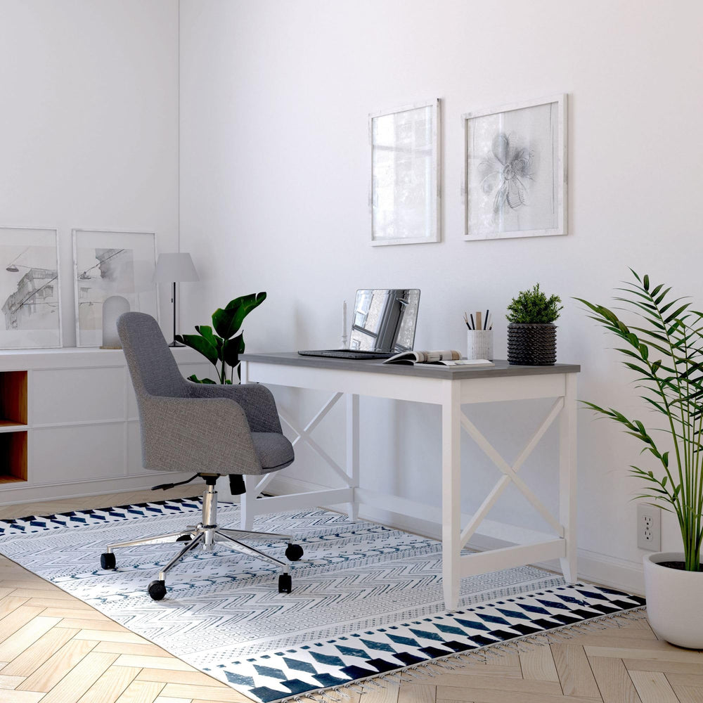 Farmhouse Writing Desk 47" | Light Grey