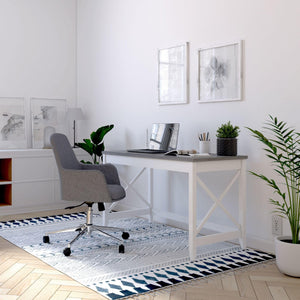 Farmhouse Writing Desk 47" | Light Grey