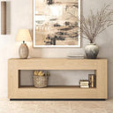 78-Inch Extra Long Console Table with Storage Shelf