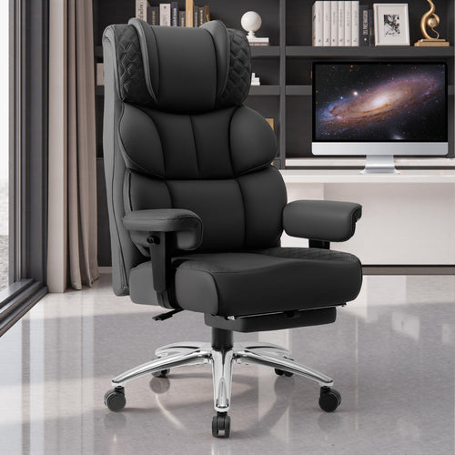 Big & Tall Ergonomic Executive Office Chair with Footrest