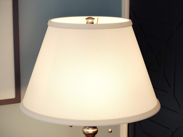 Dual-Light Pull Chain Floor Lamp – Art Deco Style, 59.5" Tall