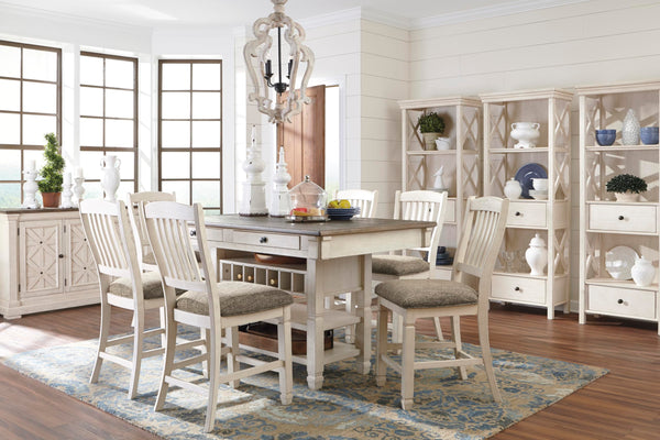 Rectangular Counter Dining Table with Storage