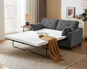 Corduroy Pull-Out Sleeper Sofa Bed