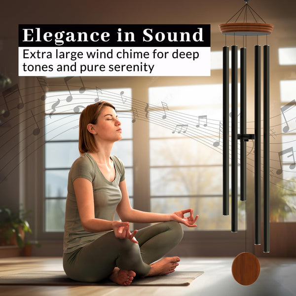 60-Inch Extra Large Outdoor Wind Chimes – Deep Tone