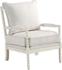 Spindle Accent Chair with Wood Frame